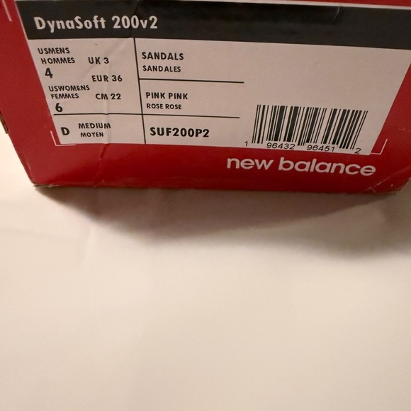 New Balance Women’s DynaSoft  200 V2 Slip-On Slide Sandal Pink Purple Size 8 New - Picture 3 of 4